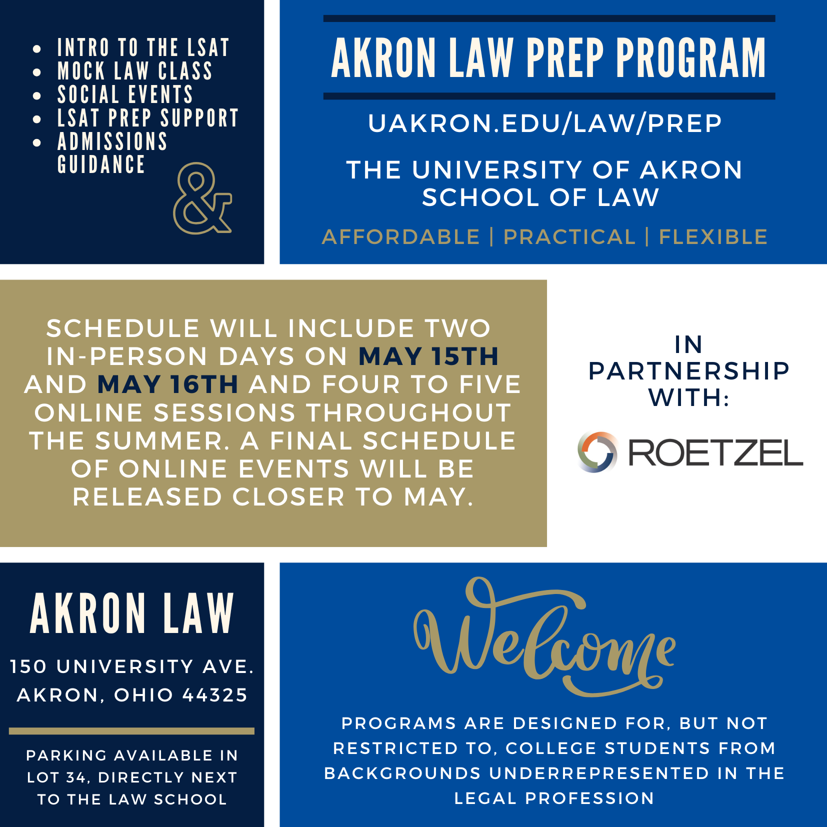 Akron Law Prep week information